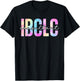 IBCLC Tie Dye Lactation Consultant Breastfeeding Mothers Mom T-Shirt - T-Shirt | Black