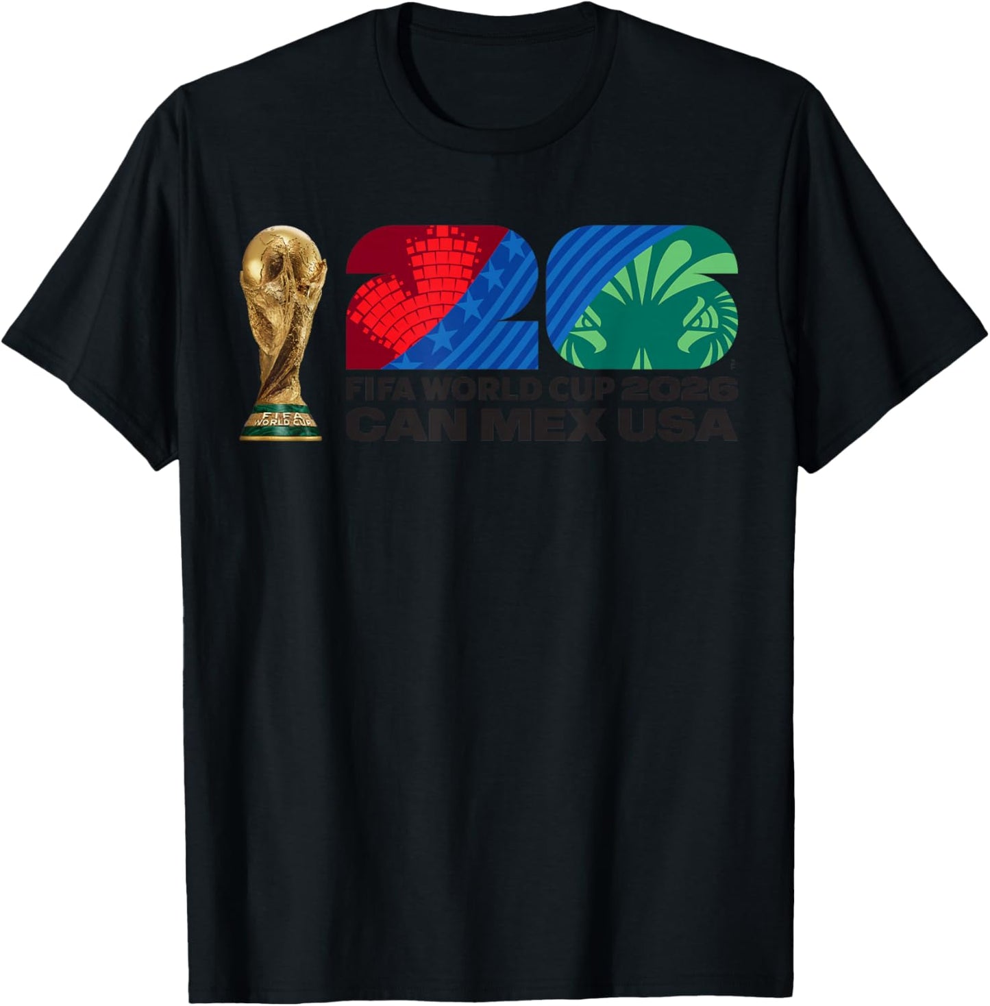 FIFA World CUP26 FIFA Host Country Trophäe Farbe T-Shirt - T-Shirt | Black