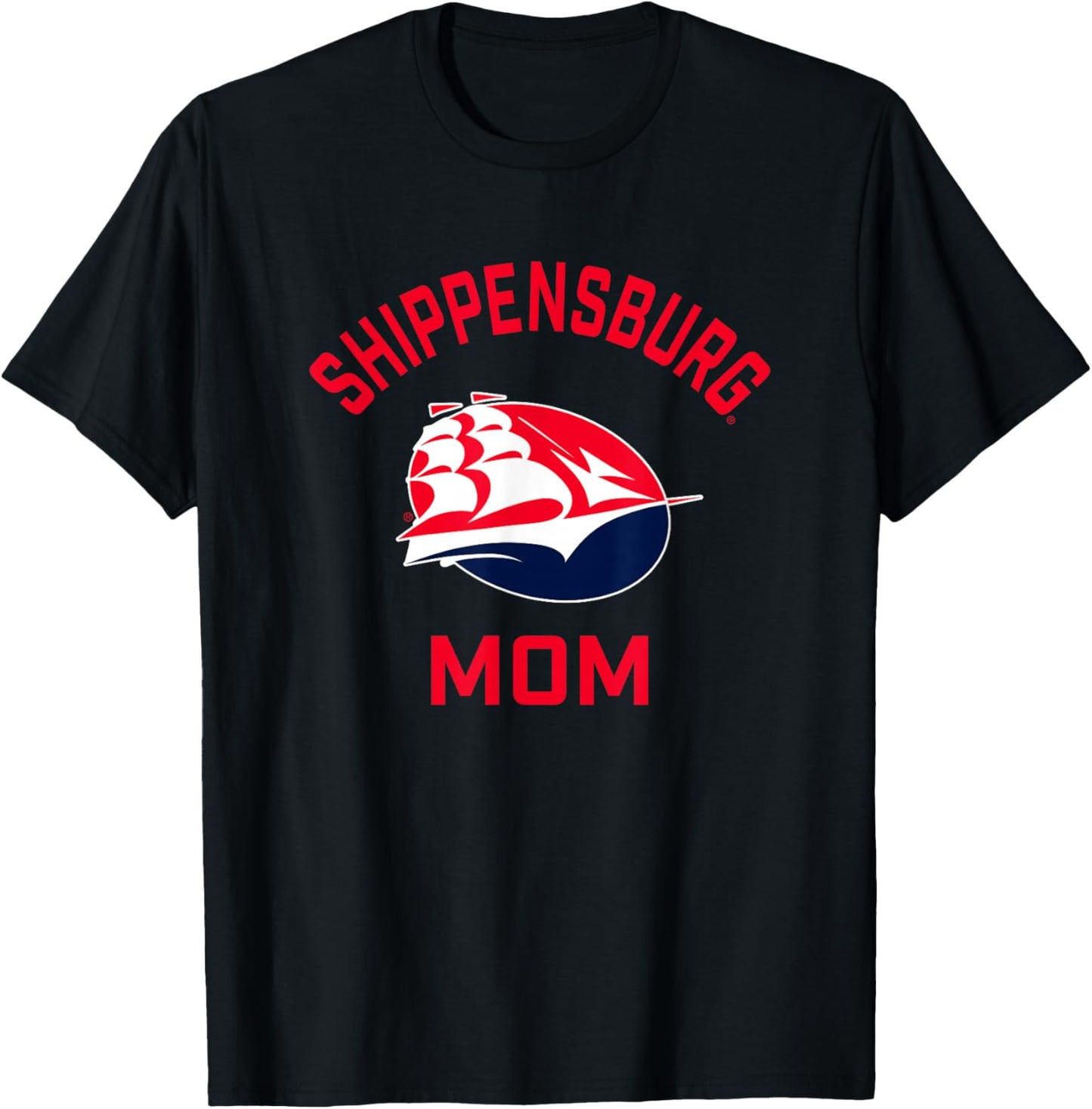 Shippensburg University Raiders Arched Mom T-Shirt - T-Shirt | Black