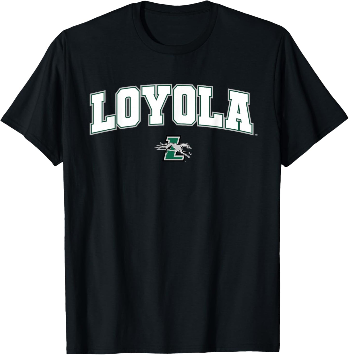 Loyola University Maryland Greyhounds Arch Logo T-Shirt - T-Shirt | Black