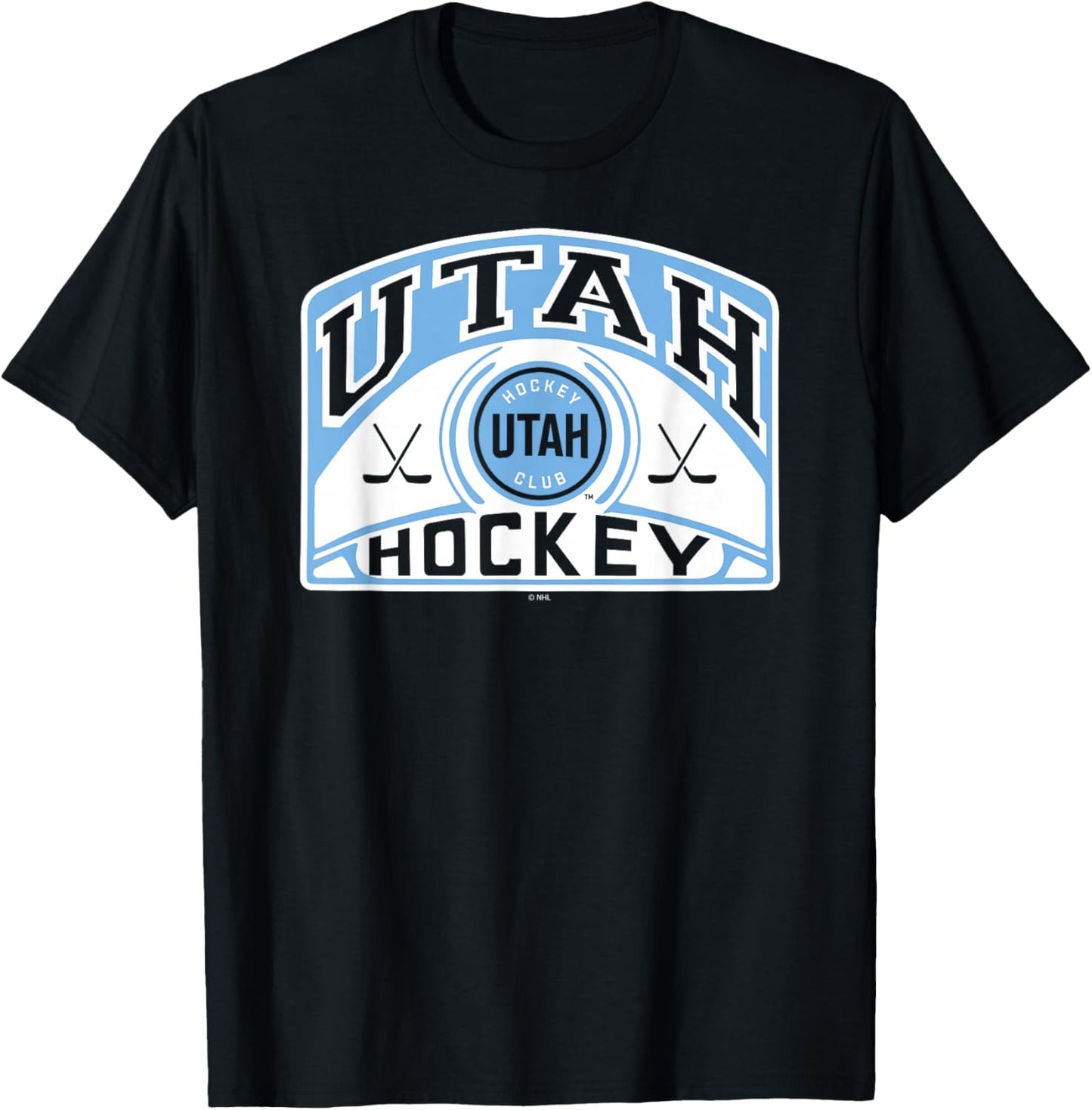 Utah Hockey Club Glide Black Officially Licensed T-Shirt - T-Shirt | Black