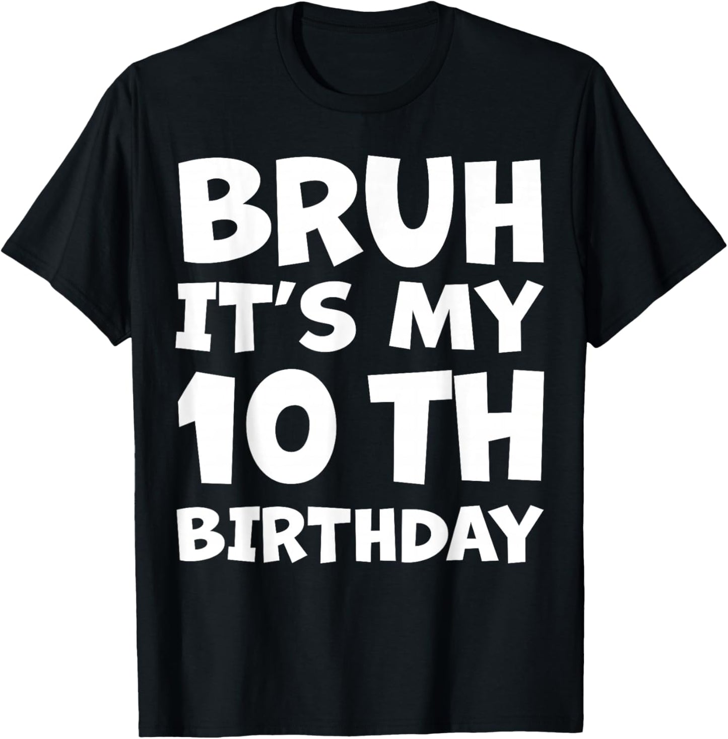 10 Year Old Bday Decorations Son Boy 10yr 10th Birthday T-Shirt - T-Shirt | Black