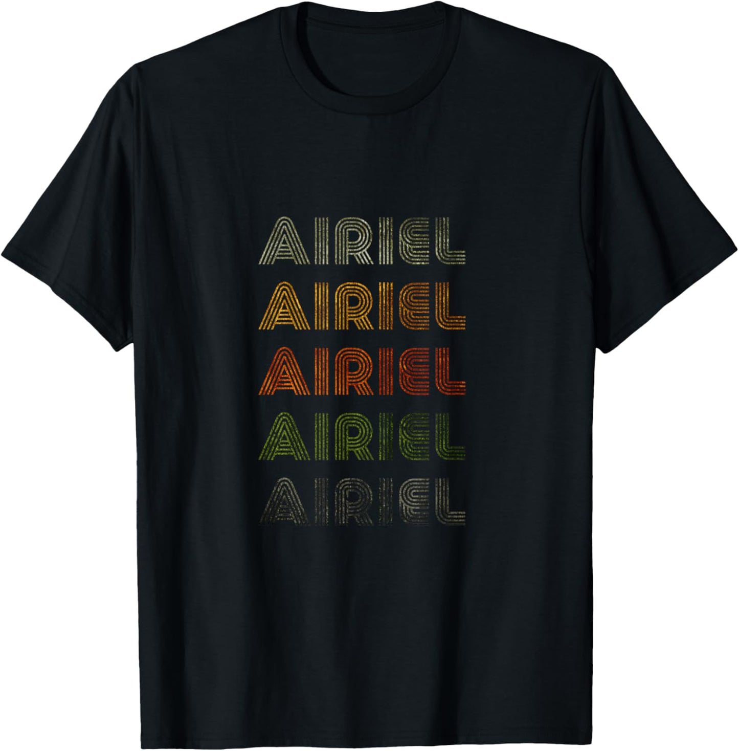Love Heart Airiel Grunge Vintage Style Black Airiel T-Shirt - T-Shirt | Black