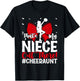 That's My Niece Cheer Aunt Cheerleading Auntie T-Shirt - T-Shirt | Black