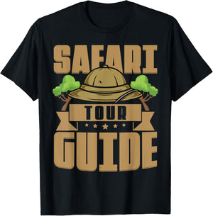 Safari Tour Guide Cool Animal Africa Halloween Zoo Costume T-Shirt - T-Shirt | Black