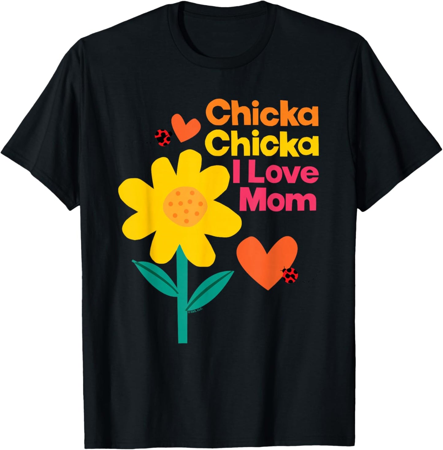 Chicka Chicka Boom Boom I Love Mom T-Shirt - T-Shirt | Black