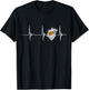 Cyprus Heart Heartbeat EKG Pulse Cypriot Roots Cypriot Flag T-Shirt - T-Shirt | Black