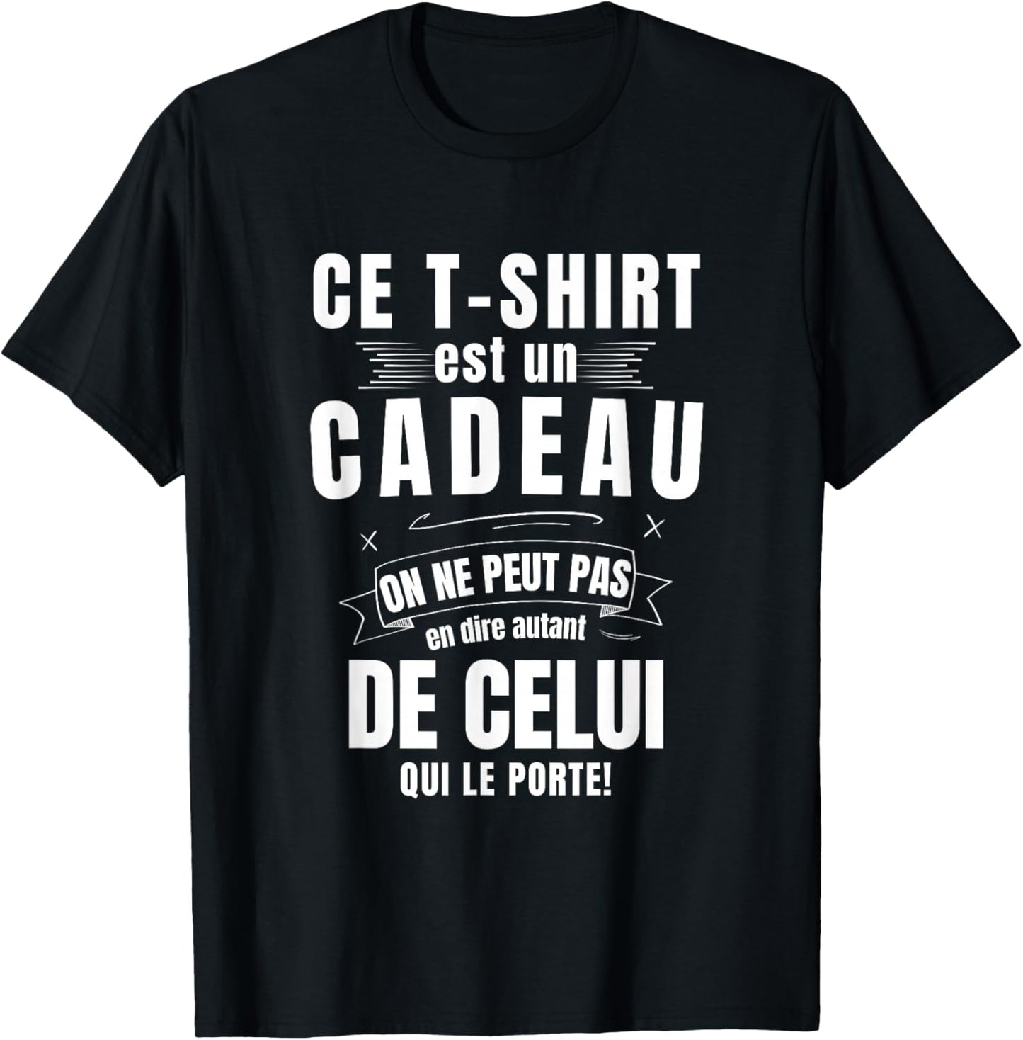 Men's Is A Gift Not The One Who Wears It Humour T-Shirt - T-Shirt | Black
