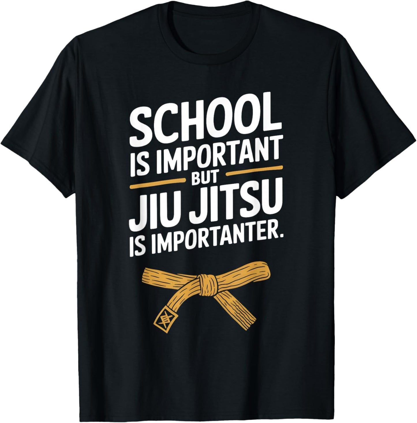 Jiu Jitsu Kid Jiu Jitsu is Importanter Funny BJJ T-Shirt - T-Shirt | Black
