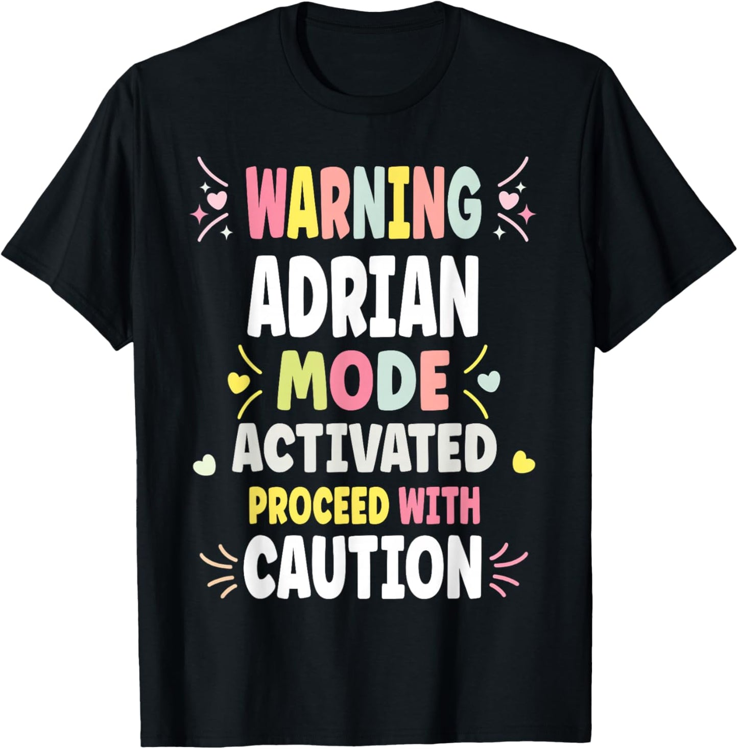 ADRIAN Personalized Women's Gift Custom ADRIAN T-Shirt - T-Shirt | Black