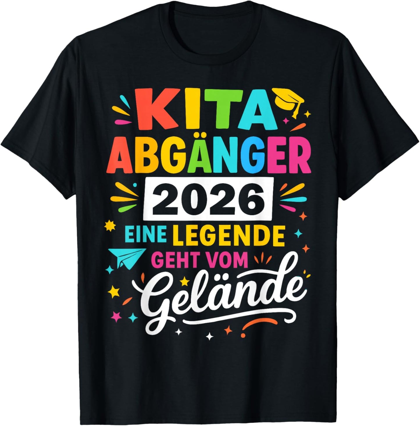 Kita Abgänger 2026 - A Legend Goes From The Terrain T-Shirt - T-Shirt | Black