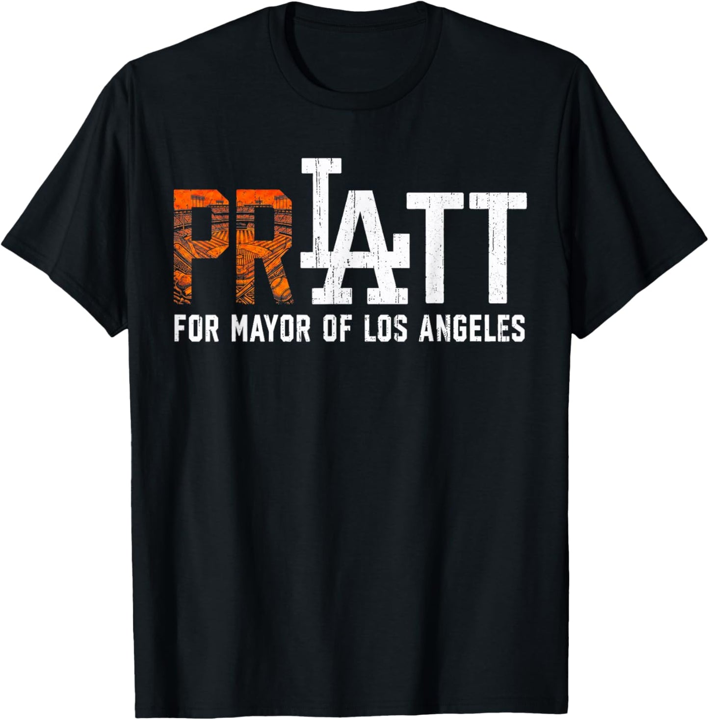 Pratt for Mayor of Los Angeles T-Shirt - T-Shirt | Black