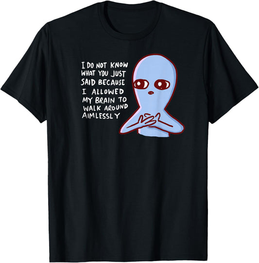 Threadless Nathan W. Pyle Aimlessly Graphic T-Shirt - T-Shirt | Black