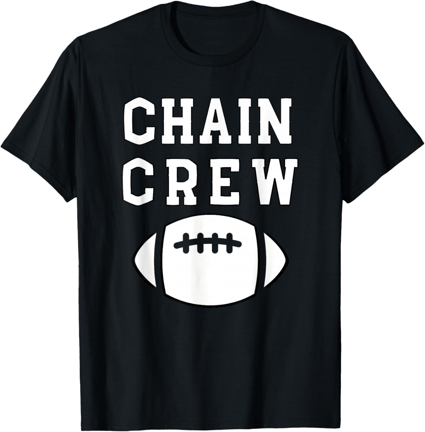 Football Chain Crew Football Team T-Shirt - T-Shirt | Black