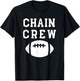 Football Chain Crew Football Team T-Shirt - T-Shirt | Black