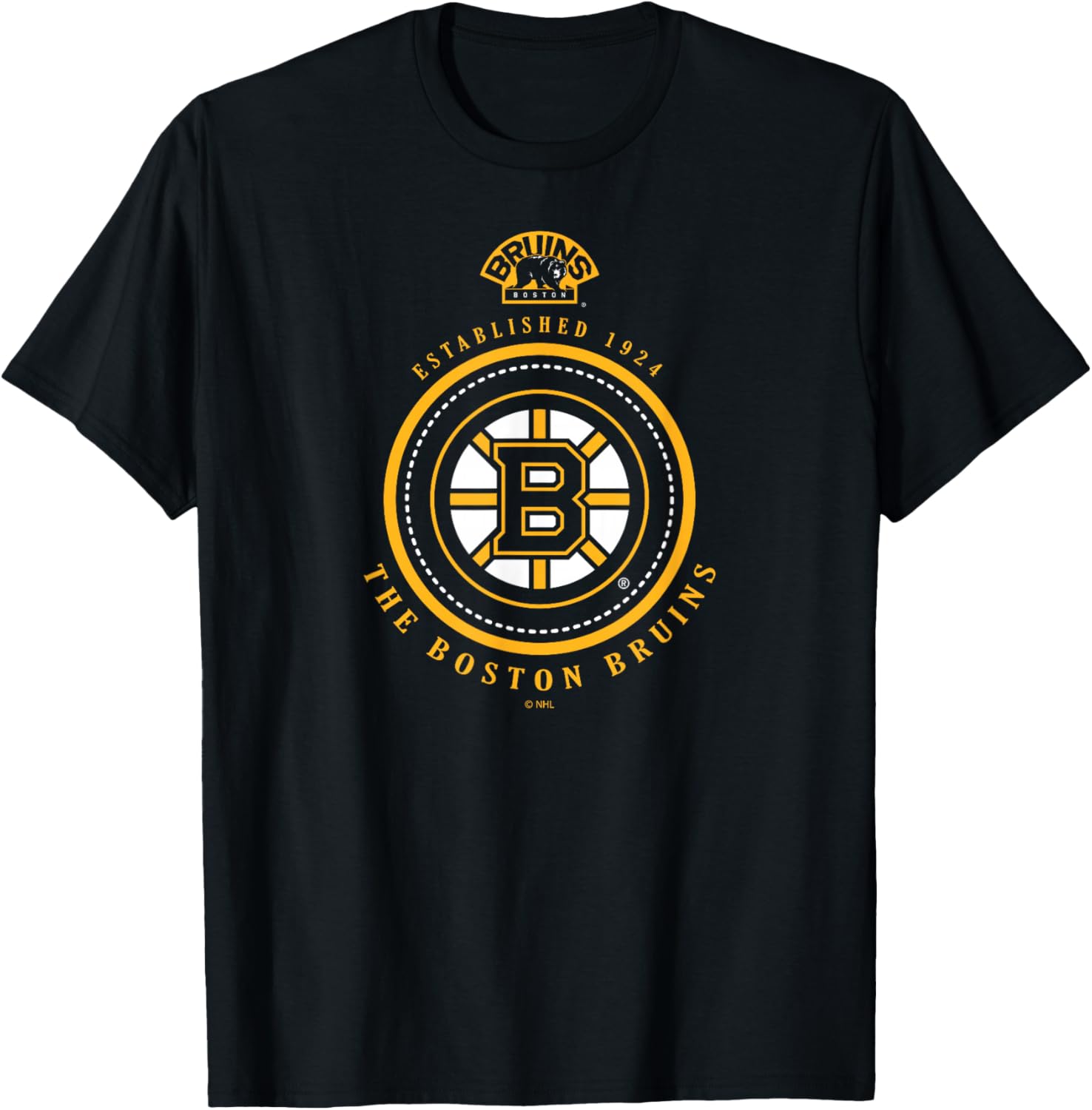 Boston Bruins Est 1924 Black Officially Licensed T-Shirt - T-Shirt | Black