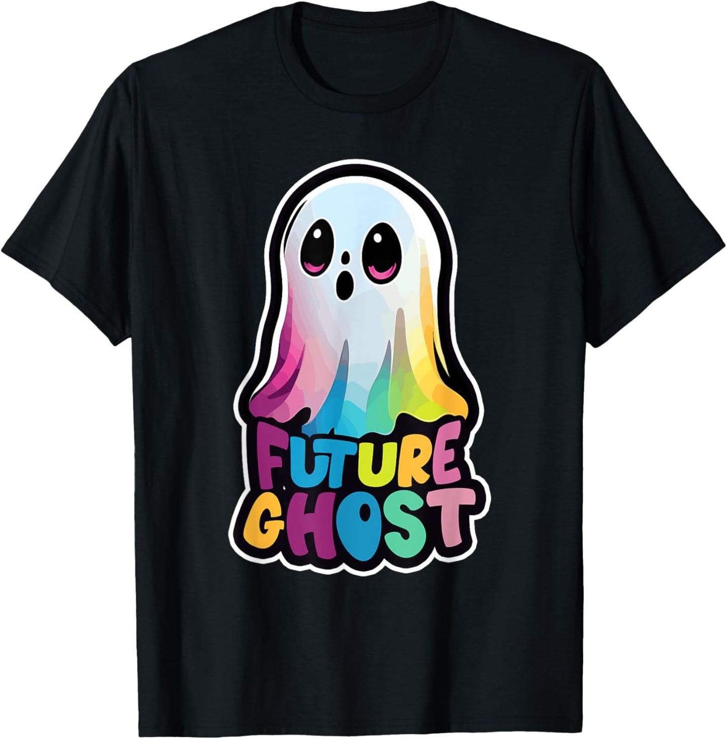 Funny Halloween EDM Music Glitchy Future Ghost Costumes T-Shirt - T-Shirt | Black