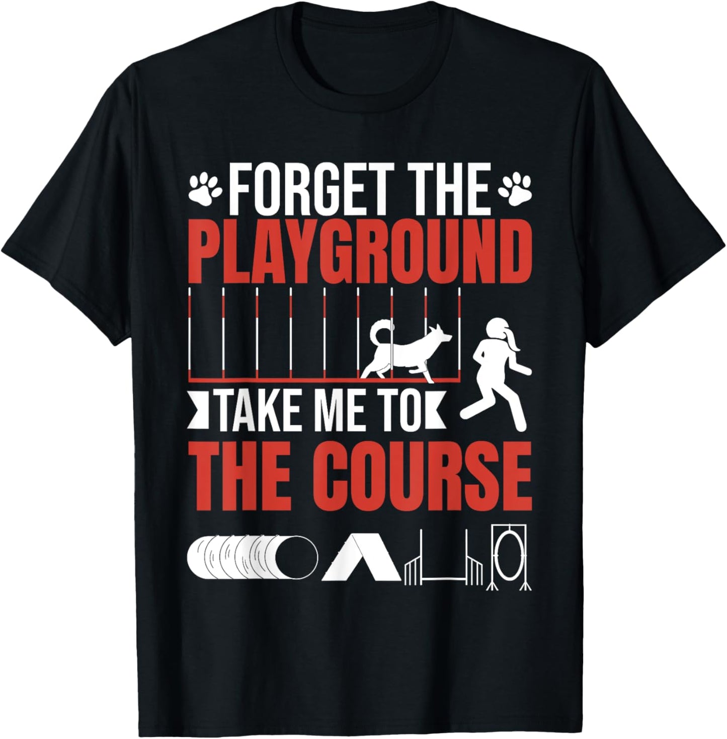 Canine Dog Agility T-Shirt - T-Shirt | Black