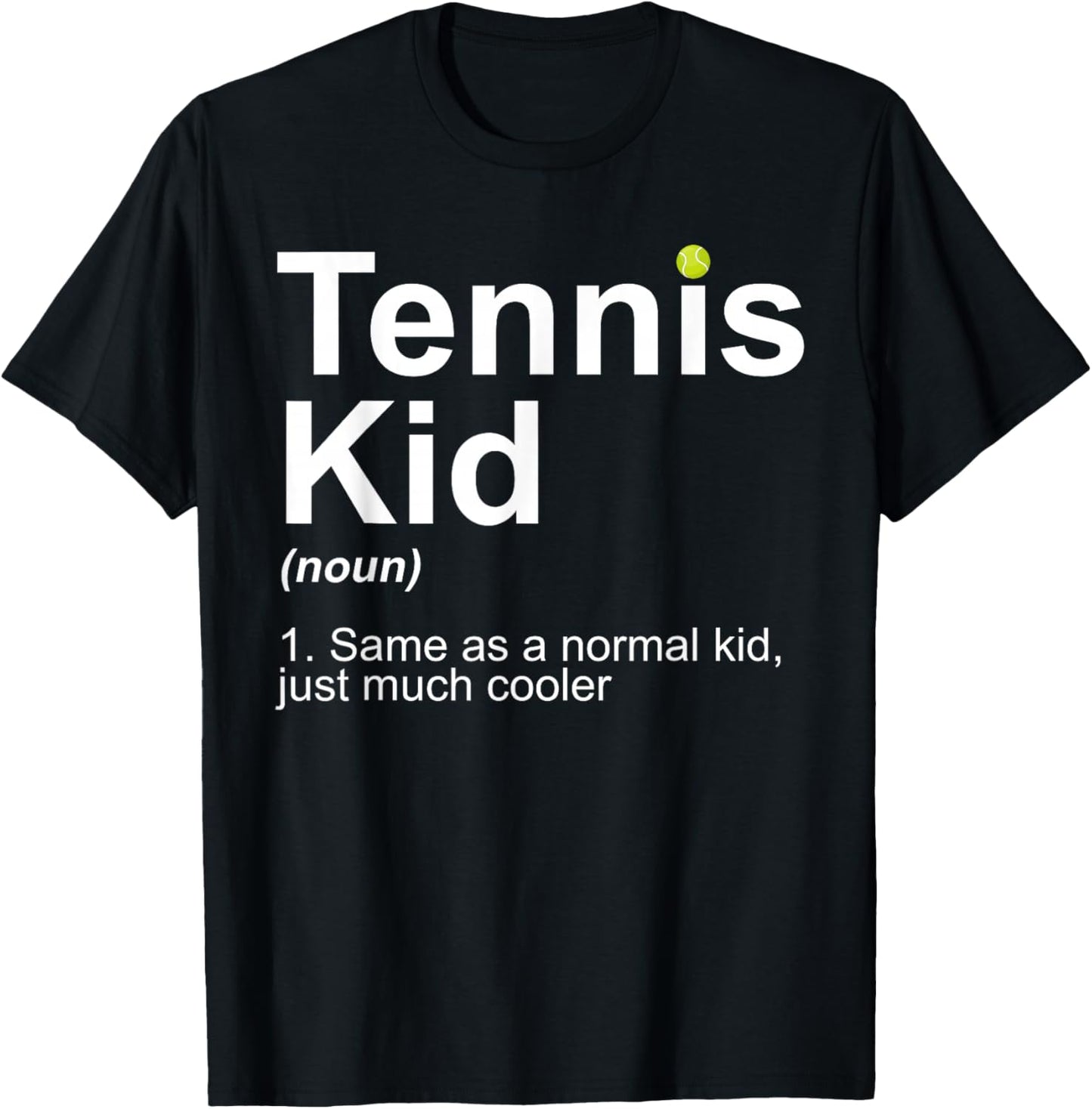 Tennis Kid Art For Boys Kids Girl Tennis Lover Tennis Player T-Shirt - T-Shirt | Black
