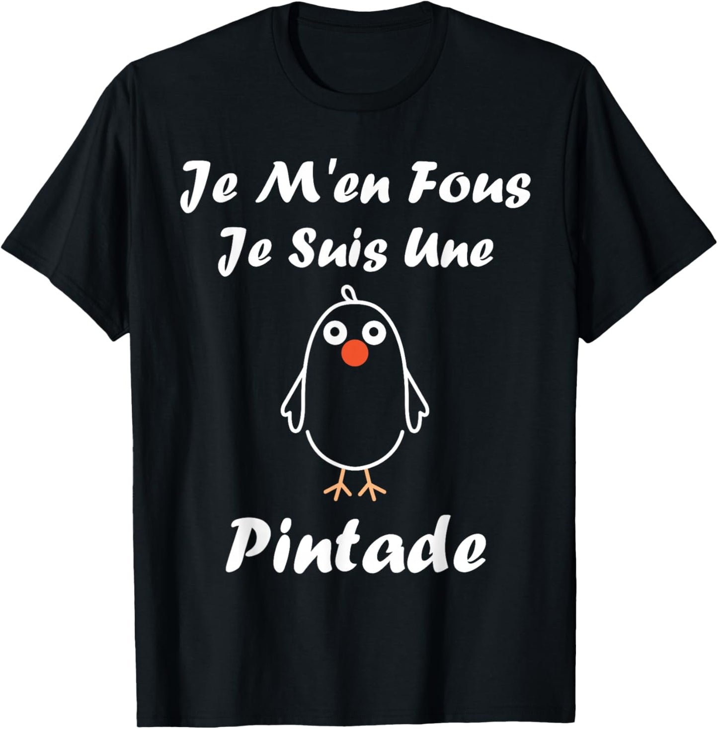 Humour Guinea fowl Birds Je m'en Fous Je suis Une Guinea fowl T-Shirt - T-Shirt | Black