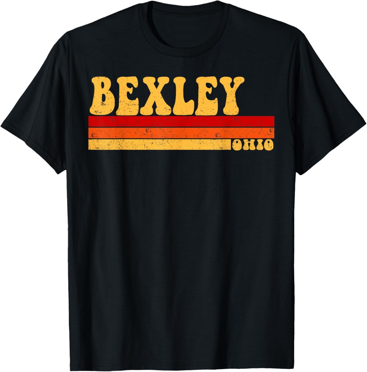 BEXLEY Ohio City Vintage Roots Retro Design 70s 80s T-Shirt - T-Shirt | Black