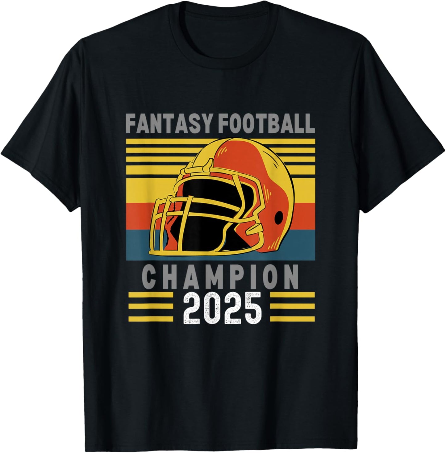 Fantasy Football 2025 League Champion Winner, 2025 FFL Champ T-Shirt - T-Shirt | Black