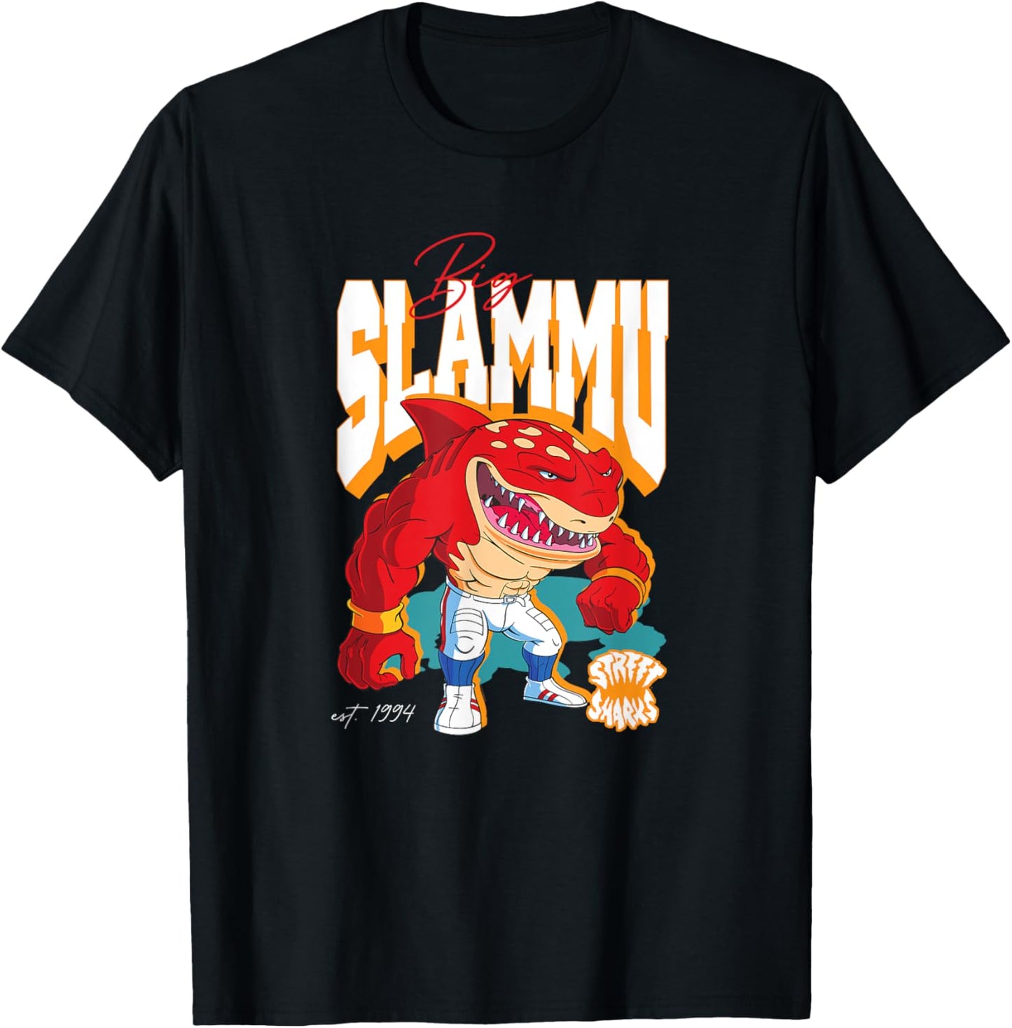 Street Sharks - Big Slammu T-Shirt - T-Shirt | Black