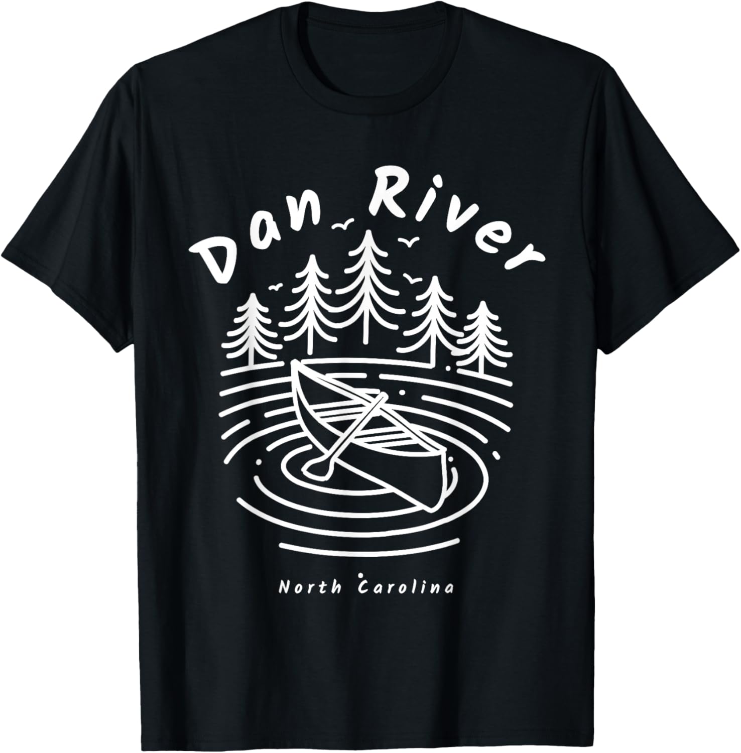Dan River North Carolina T-Shirt - T-Shirt | Black