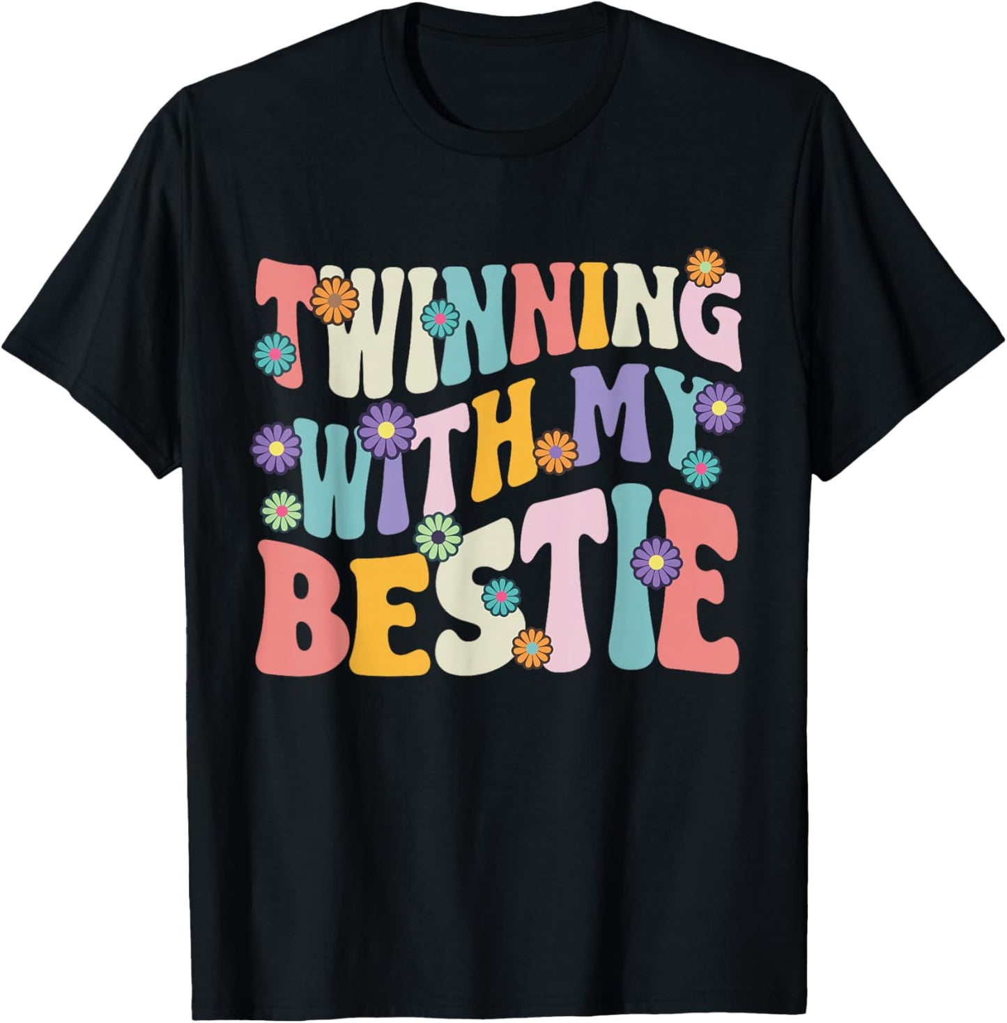 Friends Twinning With My Bestie Spirit Week Girls T-Shirt - T-Shirt | Black