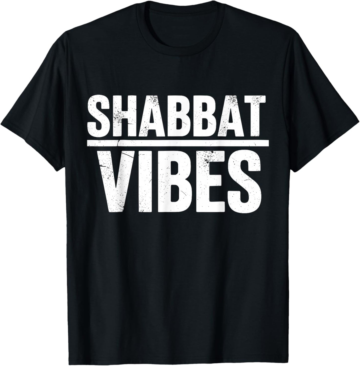Shabbat Vibes Funny Jewish Jew Shabbos Hannukah Shalom T-Shirt - T-Shirt | Black