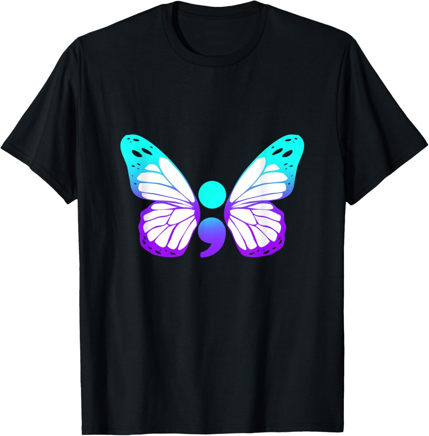 Semicolon For Sentence That Could have Ended - Semi Colon T-Shirt - T-Shirt | Black