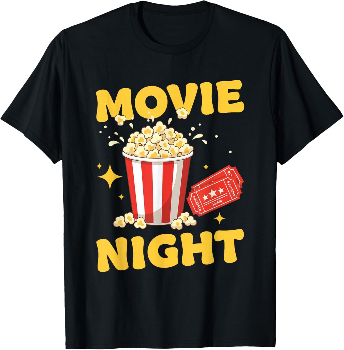 Move Night Matching Family Movie Night T-Shirt - T-Shirt | Black