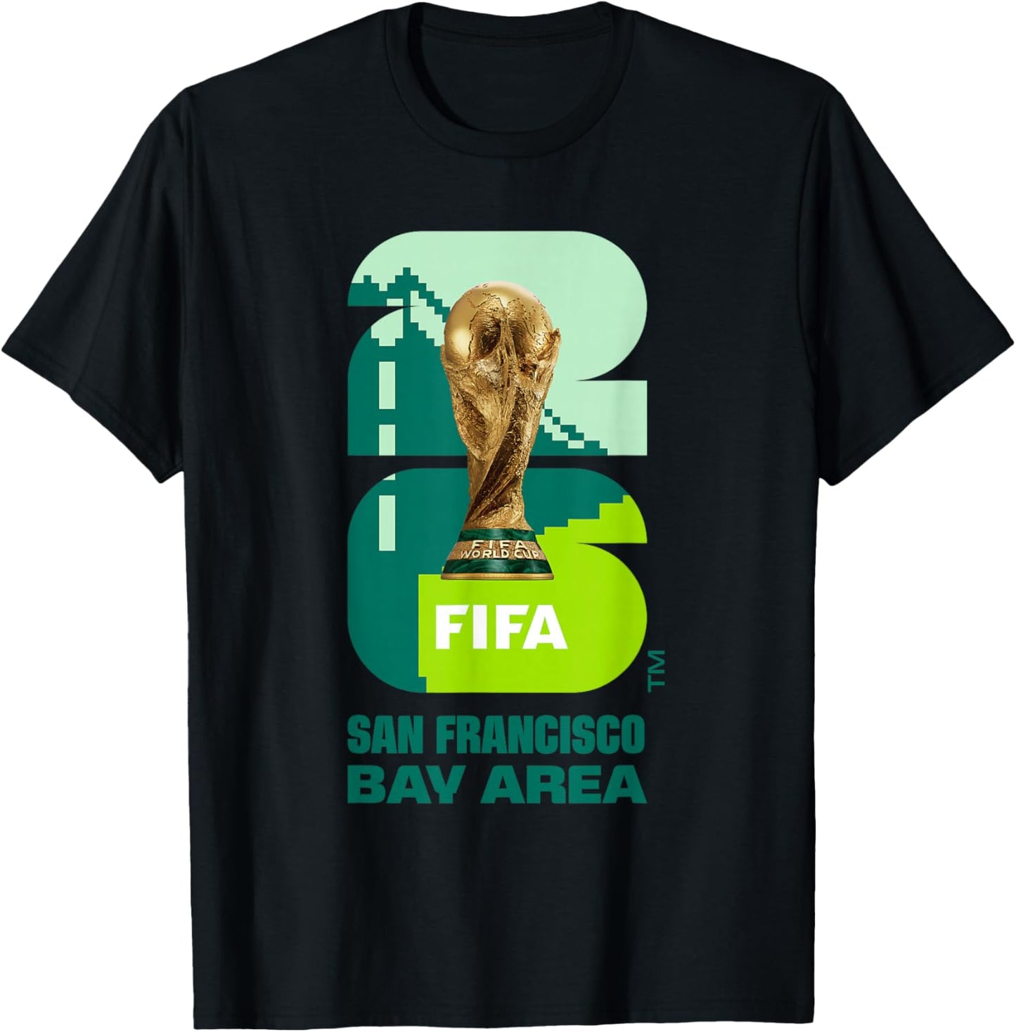 FIFA World CUP26 San Francisco Trophy Color T-Shirt - T-Shirt | Black