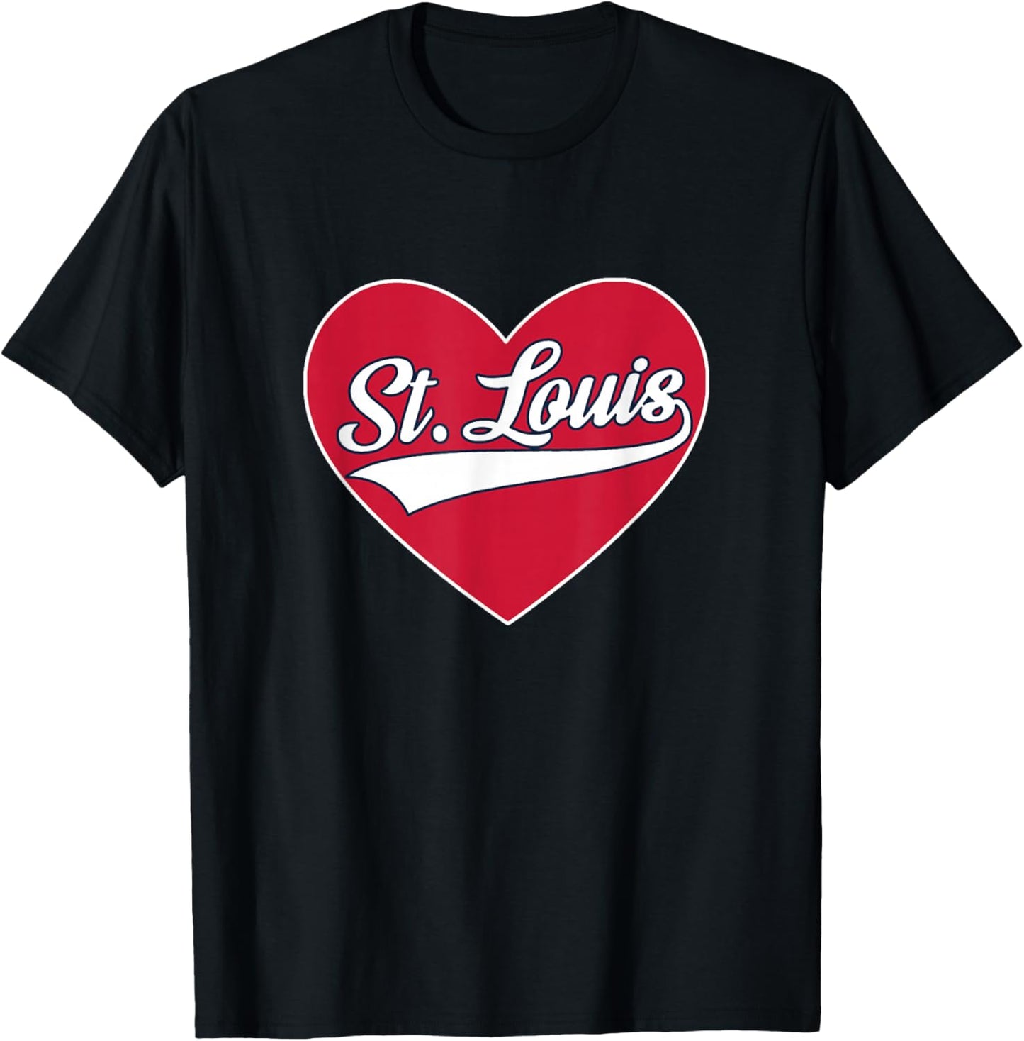 St. Louis - Throwback Design - Classic T-Shirt - T-Shirt | Black