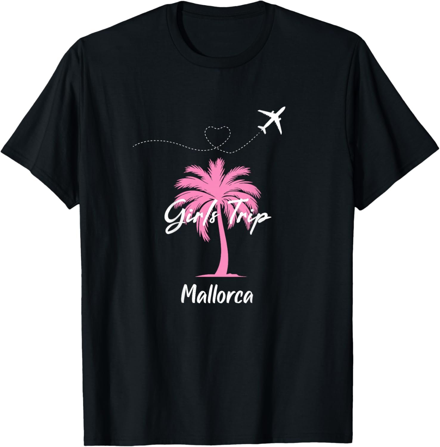 Mallorca Girls Trip Party Urlaub Outfit Palme Mallorca T-Shirt - T-Shirt | Black