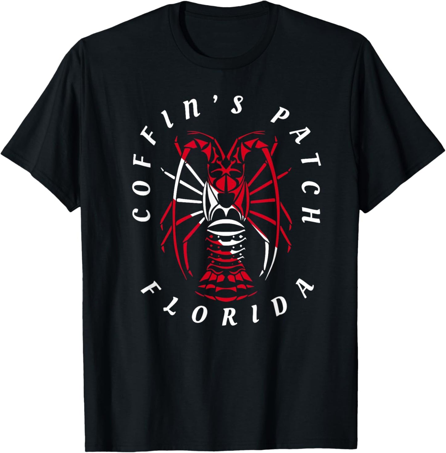Coffin's Patch Florida Keys Spiny Lobster Lobstering Diving T-Shirt - T-Shirt | Black