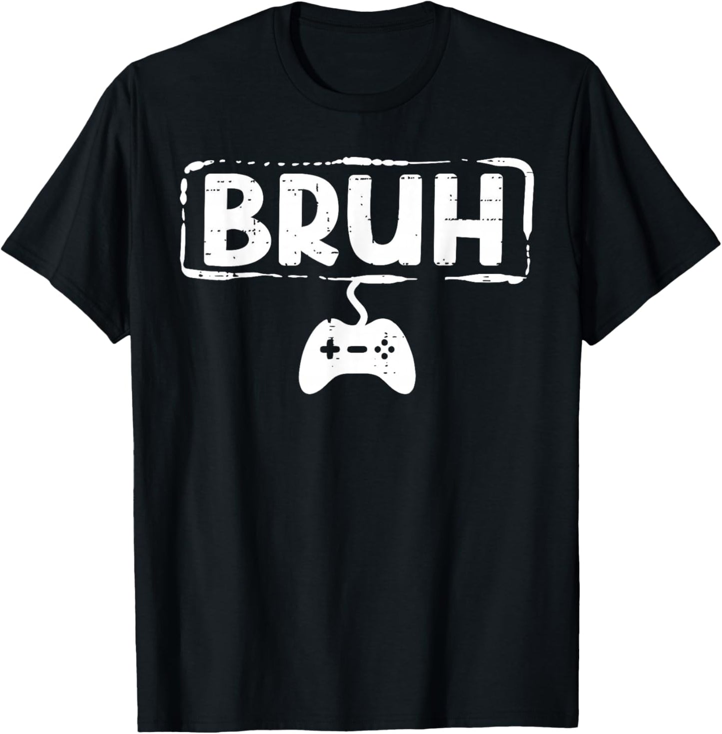 Gamer Bruh Video Game Funny Gaming Teen Men Boys Kids Youth T-Shirt - T-Shirt | Black