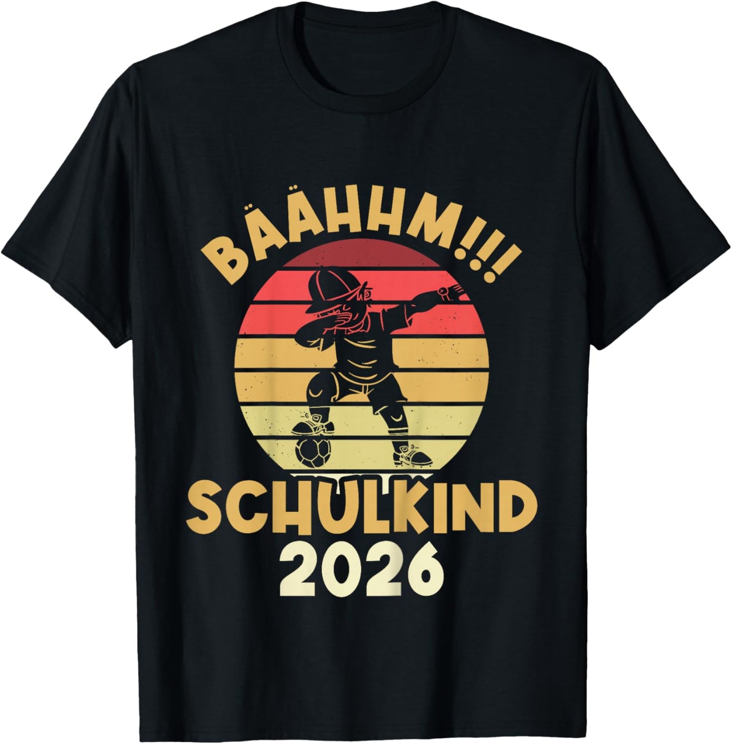 Einschulung Fußball Schulkind 2026 Schulanfang 2026 T-Shirt - T-Shirt | Black