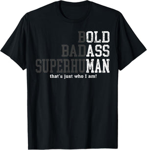 Funny Old Man Saying Gag Gift Birthday for Dad Fathers Day T-Shirt - T-Shirt | Black