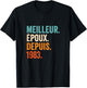 Meilleur Époux Depuis 1983 | 43 Anniversaire Mariage 43 Ans T-Shirt - T-Shirt | Black