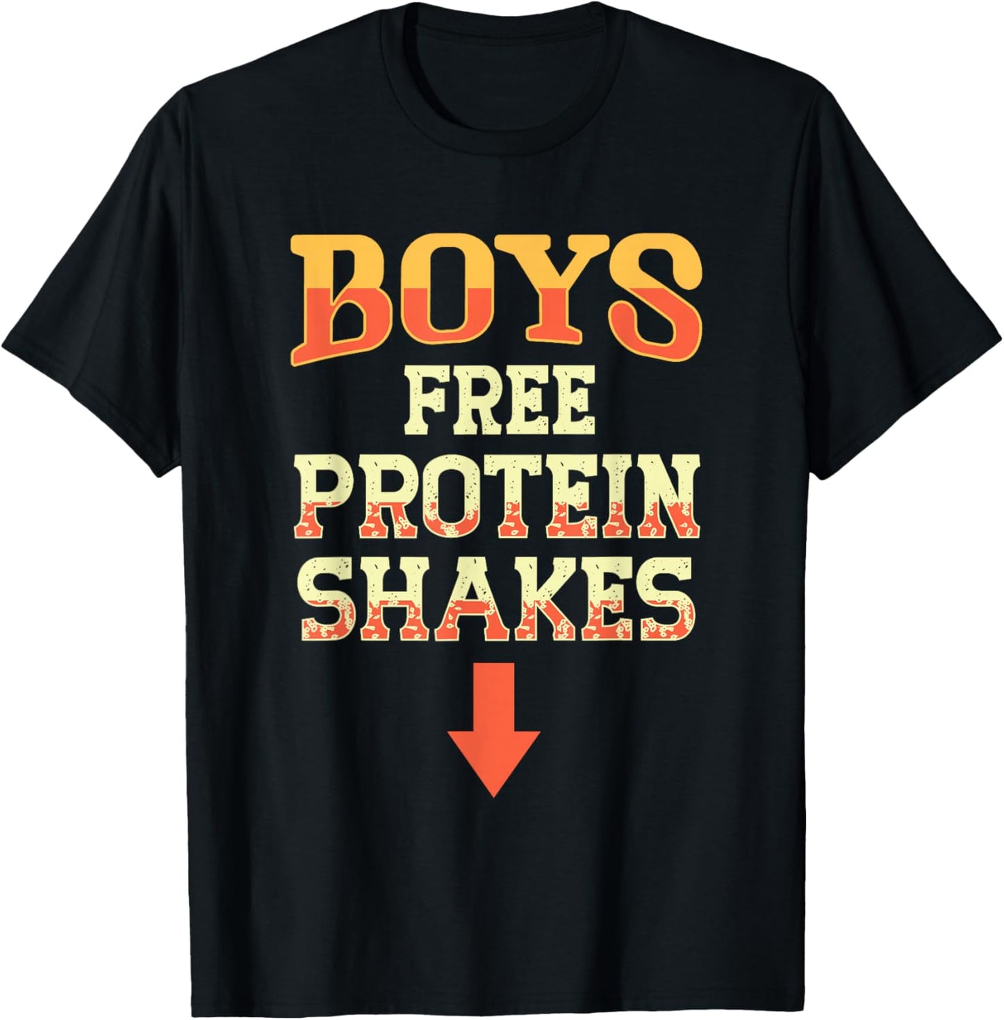 Lustiges Joggingshirt für Schwule, gratis Proteinshake, lustige Männer, Joke Pride T-Shirt - T-Shirt | Black