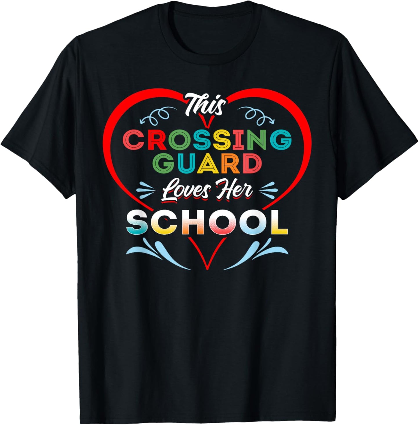 This Crossing Guard Loves Her School Safety Officers T-Shirt - T-Shirt | Black