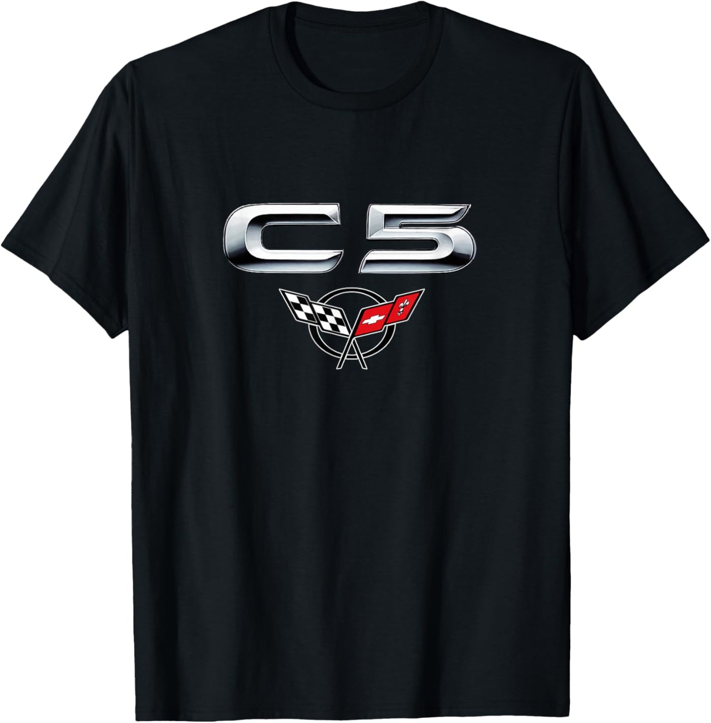 Classic CAR Emblem 1997-2004 C5 Muscle CAR Vintage Badge T-Shirt - T-Shirt | Black