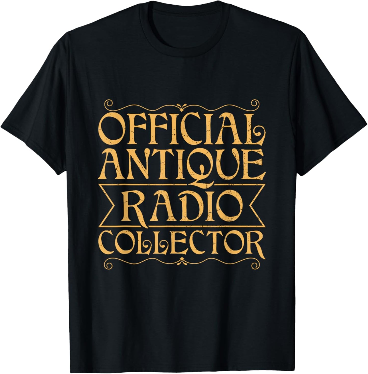 Radio Collector Design for a Antique Radio Collector T-Shirt - T-Shirt | Black