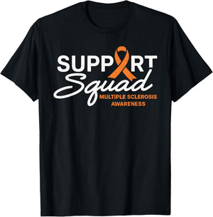 MS Support Squad National Multiple Sclerosis Awareness Month T-Shirt - T-Shirt | Black