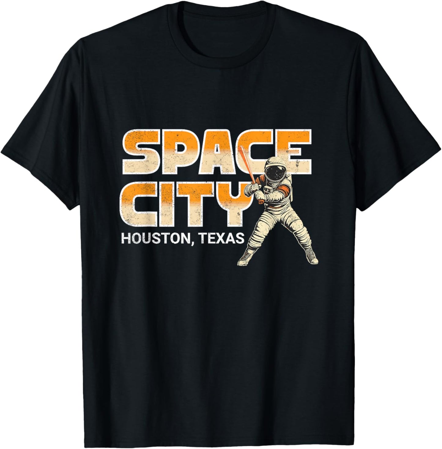Houston Space City Baseball T-Shirt - T-Shirt | Black