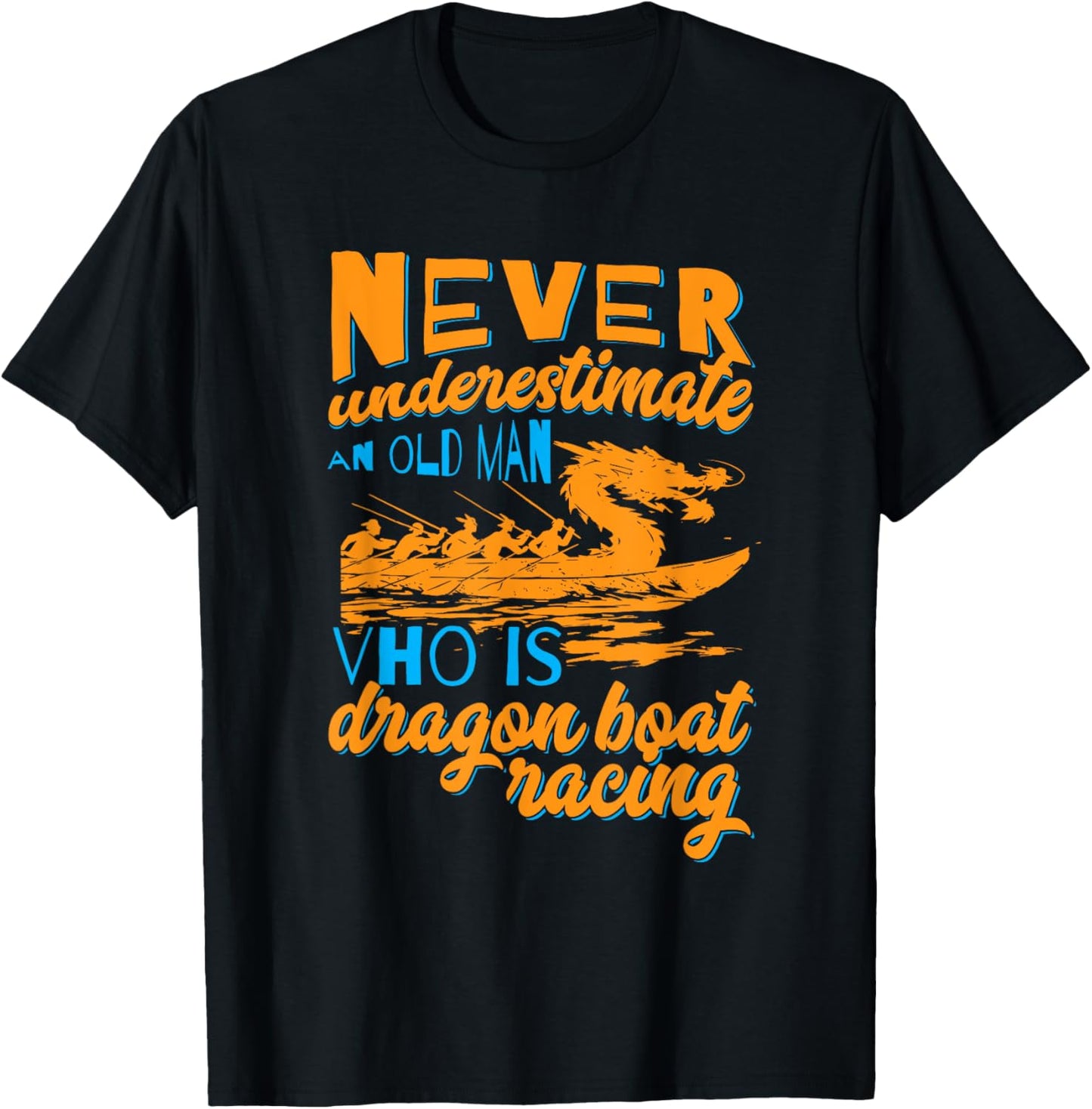 Dragon Boat Paddler Rowing Competition Dragon Boat Racing T-Shirt - T-Shirt | Black