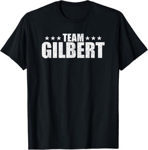Gilbert Surname Family Birthday Gilbert Lastname Couple T-Shirt - T-Shirt | Black