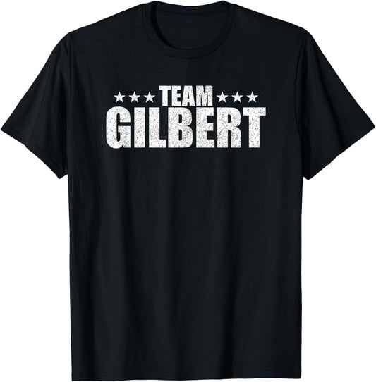 Gilbert Surname Family Birthday Gilbert Lastname Couple T-Shirt - T-Shirt | Black