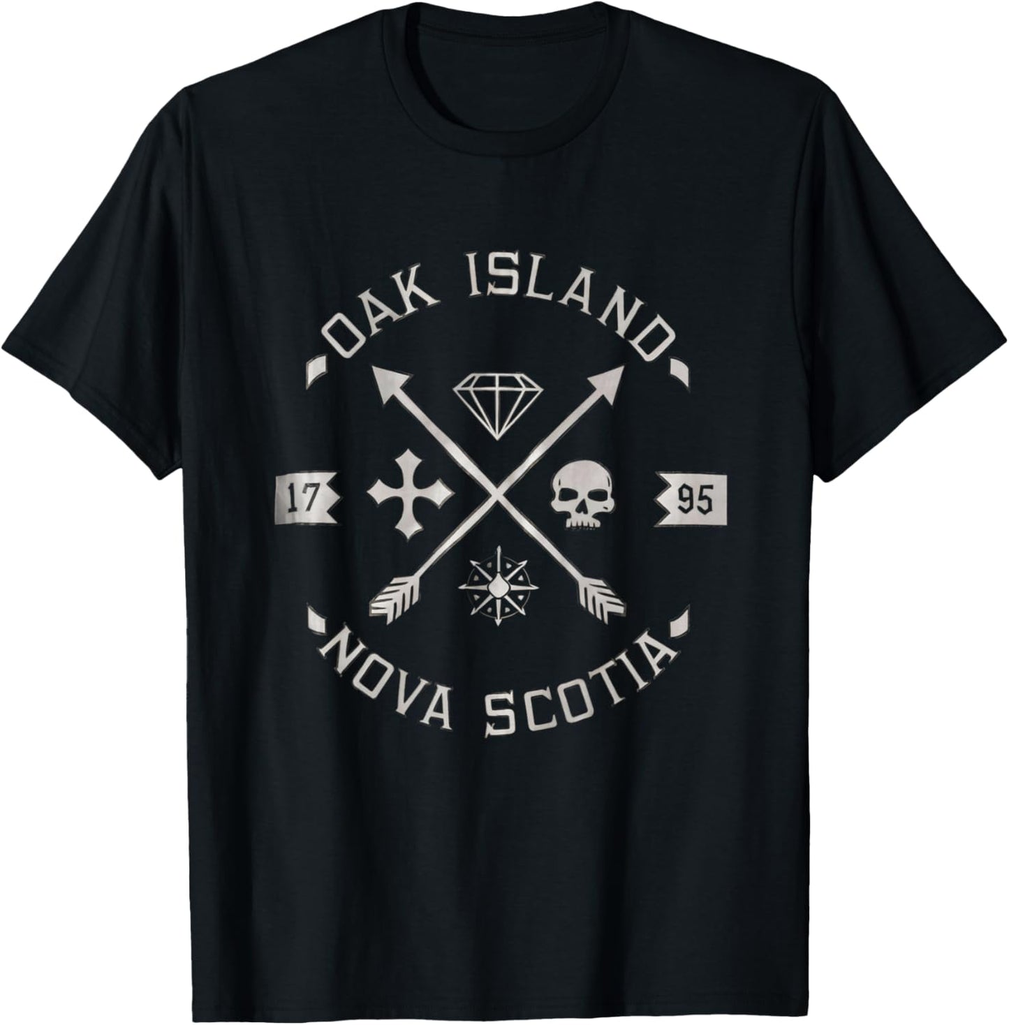 Nova Scotia Oak Island Adventure Treasure Hunt T-Shirt - T-Shirt | Black